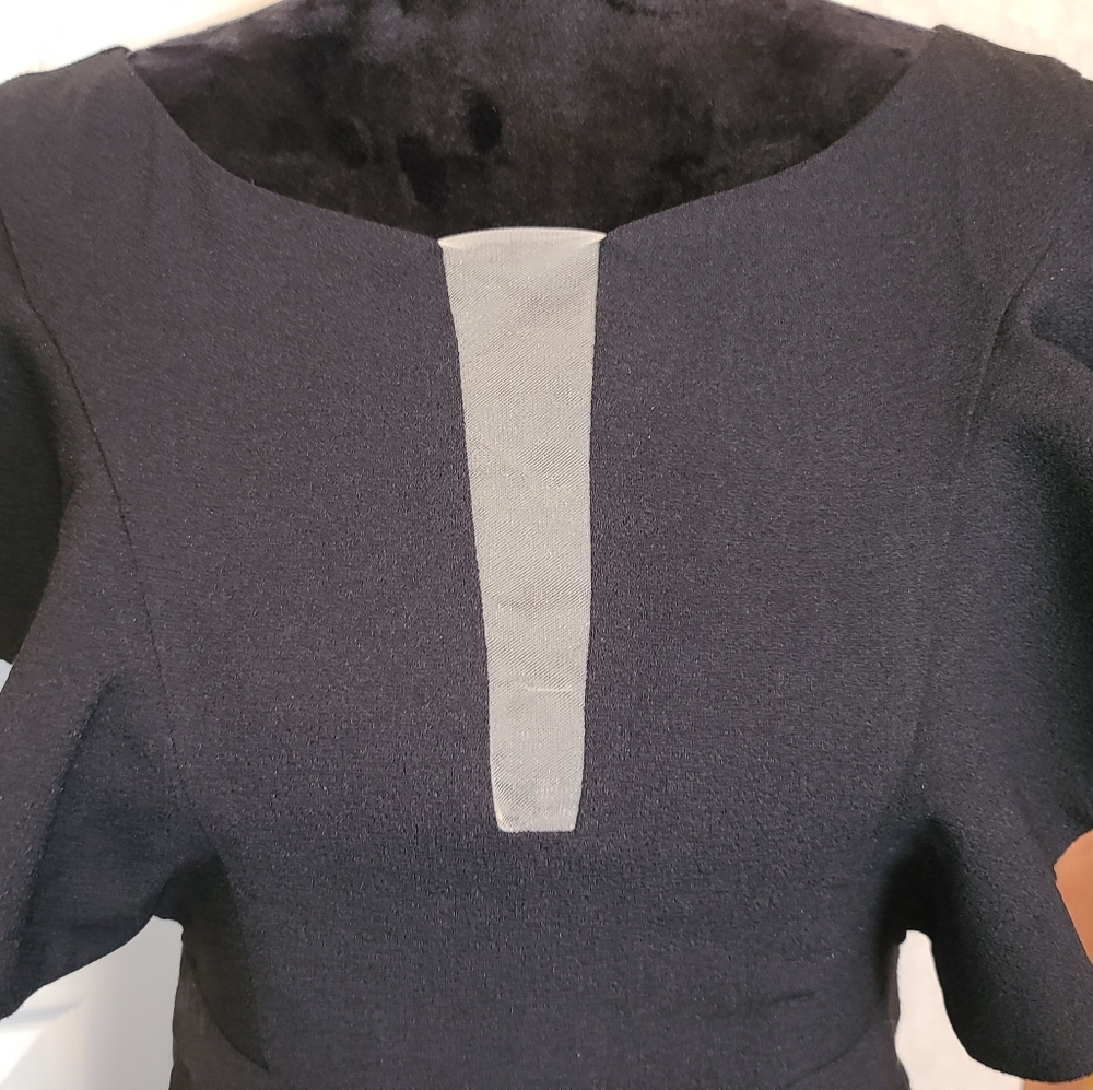 NWT Few Moda NY long black dress w/ pockets sz L